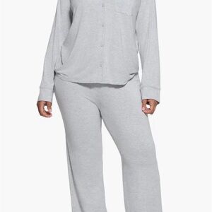 SKIMS Light Gray Pajama Set